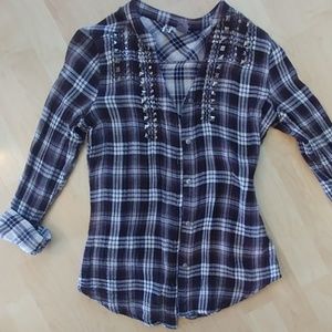 BKE light weight plaid shirt